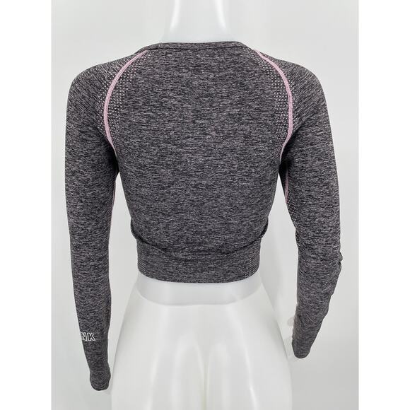 Victoria Secret  PINK Seamless Thumbhole Crop Athletic Wear Top M - Picture 4 of 5